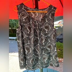 Talbots size 14 silk  paisley tank